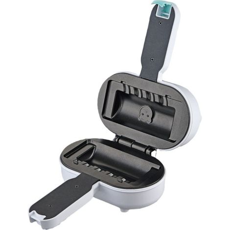 Grille-pain électrique compact pour sandwichs - Grill à fromage portable - Idéal pour les petites cuisines, les camping-cars et les appartements - Appareil pour un petit-déjeuner rapide (1/5)