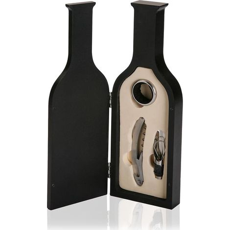 Apri bottiglie di vino cavatappi salva goccia tira bijou tappo set 3 idea regalo per sommelier (1/5)