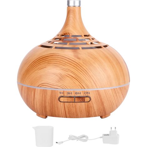 Diffuseur d'huiles essentielles ultrasonique 100ml avec veilleuse LED 7 couleurs - Prise EU 100‑240V (1/5)