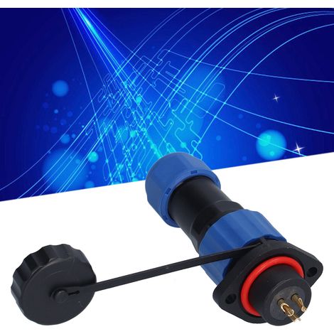 Connecteur étanche à bride SP16 pour l'aviation, prise et fiche IP68 mâle/femelle, connecteur étanche à bride 3 broches (1/5)