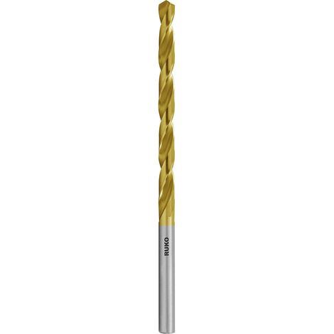 RUKO 10x Foret spiralé DIN 340 Type N, HSS-G TiN Ø 10 mm - 203100T