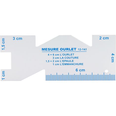 Règle de couture en aluminium, portable et pratique, pour mesurer les coutures, dessiner, couper et créer des patrons. (1/5)