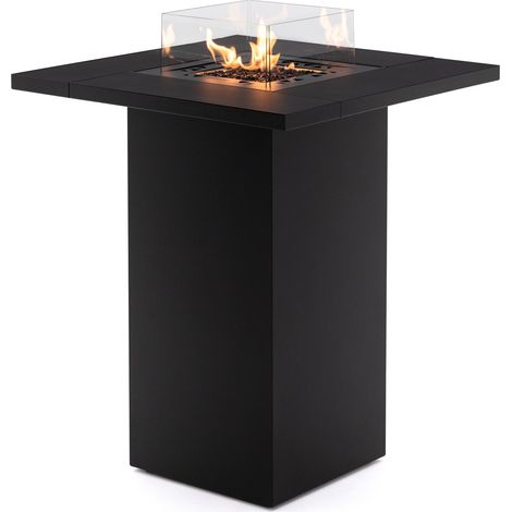 MF - Table haute brasero à gaz extérieur Square Table High jusqu'à 10 kW type bar (1/5)