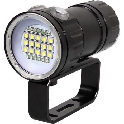 80m LED lampe de poche plongée photographie lumière sous-marine IPX8 étanche torche lam@fose 102Noir (1/4)