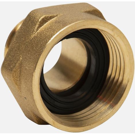 Raccord laiton femelle - mâle 3/4' x 1/2' – Filetage plomberie – Pour applications d'arrosage et plomberie – Connecteur durable – Rain