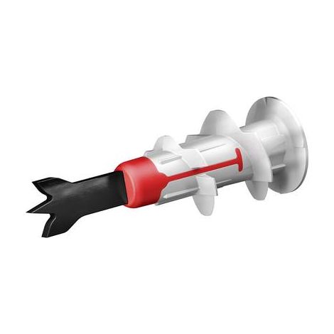 Fischer – Boite de 20 chevilles bi matière DuoBlade 44 mm – Pour plaques de plâtre et ciment léger – Avec vis 4,5 x 40 mm – Fixation rapide et sûre