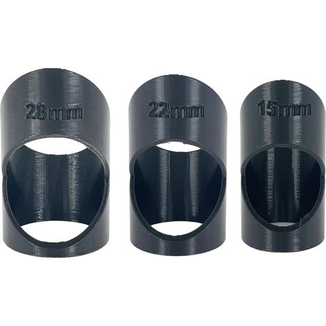 Coupe-mousse pour isolation de tuyaux en cuivre (15 mm, 22 mm et 28 mm) (1/5)