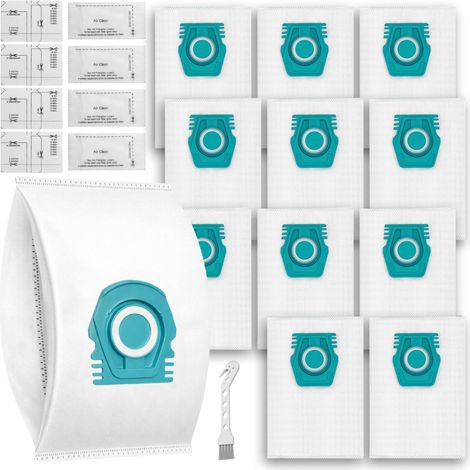 Packung mit 12 Staubsaugerbeuteln, kompatibel mit der Miele Guard L1 S1 M1 Serie, Ersatz für HyClean Air TU/CO Staubbeutel (beinhaltet 4 Abluftfilter und 4 Motorfilter) (1/5)