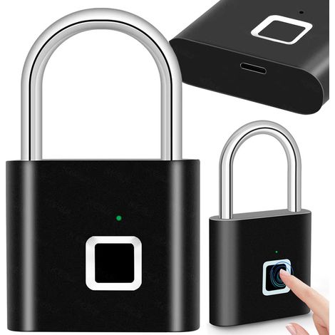 Cadenas anti-effraction à empreinte digitale, étanche, pour valise ou casier