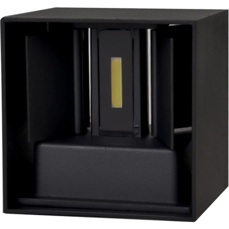 Cube lumineux LED réglable, applique murale étanche pour salle de bain, éclairage moderne et décoratif pour l'extérieur et le jardin (style industriel). Lampe de jardin/porche lumineuse. (1/5)
