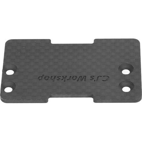 Plaque de montage avant de batterie en fibre de carbone pour voitures RC Vanquish Products VS4 10, VS4 10Pro et AXIAL SCX10 (échelle 1/10).