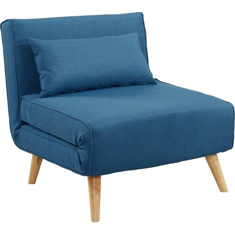 Poltrona letto in tessuto Blu - POSIO