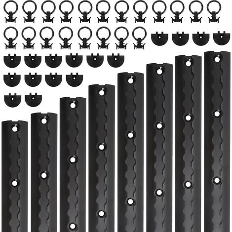Wolketon 8x Set de rail, Aluminium, Arrimage du chargement