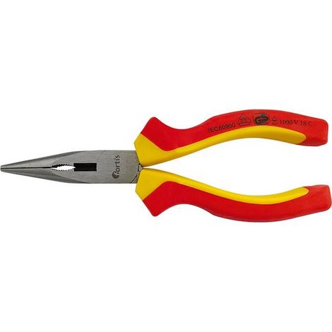 Fortis Storchschnabelzange VDE gerade 200 mm , Mehrkomponenten-Griff (1/3)