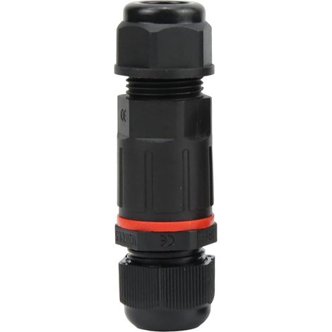 IP68 Wasserdichter 3-poliger Kabelverbinder für Kabel mit 8–12 mm Durchmesser, Verteilerdose, Erdkabel im Außenbereich, Verteilerdose, Straßenbeleuchtung, Kabelschutzschlauch, Anschlussdose – 1 Stück