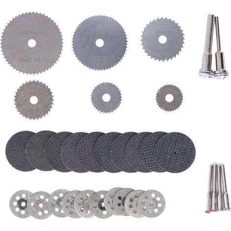 Lot de 32 disques à tronçonner HSS double maille pour bois, meules abrasives à bois, roues de ponçage en émeri (1/5)