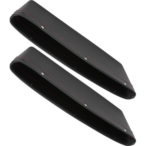 2 Pièces Organisateur de Siège Auto avec Poches de Rangement pour Téléphone, Argent, Cartes et Clés, Noir