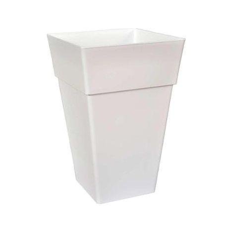 VASO QUADRO BALTIMORA 40X40XH63CM BIANCO