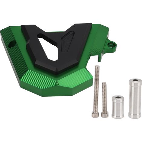Protecteur de carter de pignon avant en alliage d'aluminium, remplacement pour NINJA 250/300 2013-2017, vert (1/5)