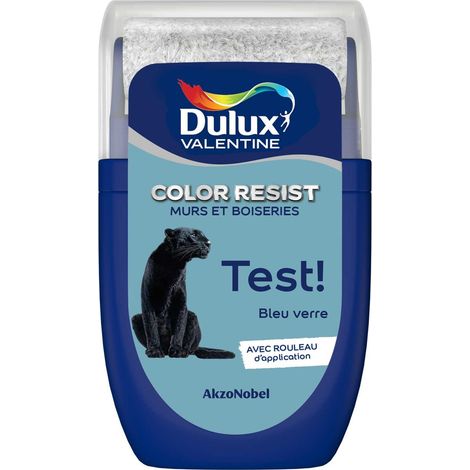 Testeur couleur Bleu Verre 30 mL - Peinture Color Resist - Dulux Valentine