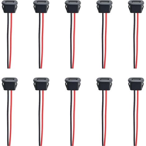Pièces Prise de Charge, Câble Charge Rapide 3A Type C, Pièces pour Vidéosurveillance, Audio Voiture, Enregistreur, Appareils Électroniques (1/5)