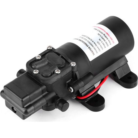 Yctze Pompe à diaphragme, pompe de pulvérisateur d'eau électrique à membrane 12V DC 1.2GPM 35PSI outil de lavage de pompe auto-amorçante haute pression pour voiture RV bateau marin. (1/5)