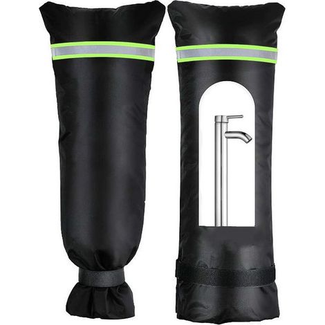 Set mit 2 Außenwasserhahnabdeckungen zum Schutz vor Winterfrost, große Außenwasserhahnabdeckungen 71,1 x 38,1 cm, wiederverwendbare Wasserhahnabdeckung für Terrassen, Schuhe (1/5)