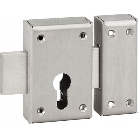 Chiavistello di sicurezza a doppia entrata in acciaio inox per porta a cilindro - THIRARD