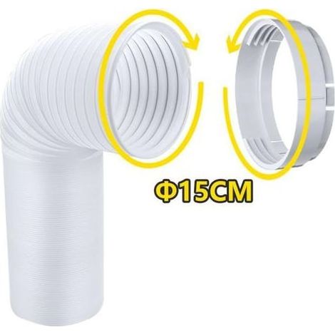 15 cm tragbarer Abluftschlauchverbinder für Klimaanlagen – Fensteradapter – Schlauchverbinder – Zubehör für mobile Klimaanlagen (1/5)
