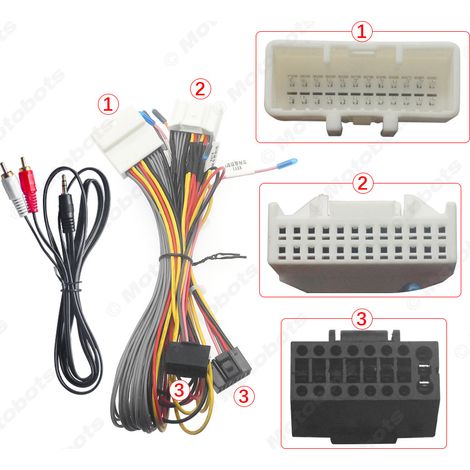 Android large-screen phone power cable modification suitable for 2008-2012 Renault Koleos HY power cable 16P tail wire (1/4)