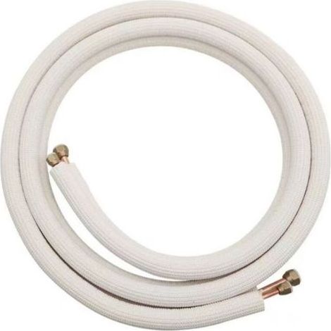 Einbaufertige Doppelrohr-Kältemittelleitungen M1 Klimaanlage 1/4 3/8 vormontierte Fittings 3 Meter NF, Rohrdurchmesser (6+10) 1P3 m Kupferrohr mit Mutter (1/5)
