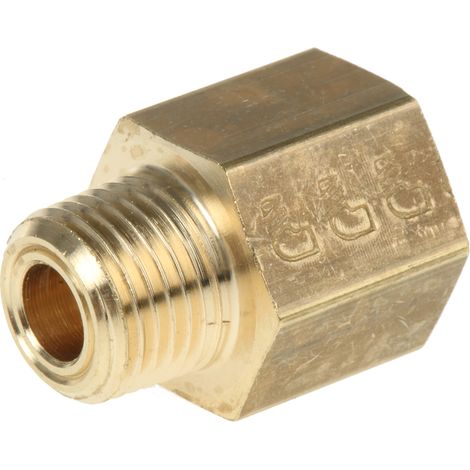 Adaptateur droit fileté hydraulique Legris LF3000 vers G 1/8 Femelle NPT 1/8 Mâle ( Prix pour Boîte de 10 )