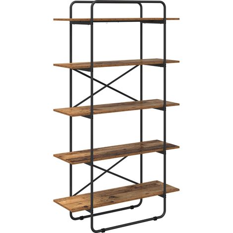 Libreria 5 livelli 100 x 35 x 175,5 cm PB Legno di quercia vidaXL (1/5)