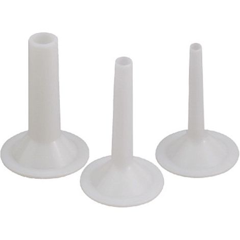 Embudos de embutir para picadora de carne N.12 – Reber – set de 2 piezas – diámetros 15-25 mm