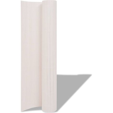Maison Exclusive - Gartenzaun Doppelseitig 90×500 cm Weiß