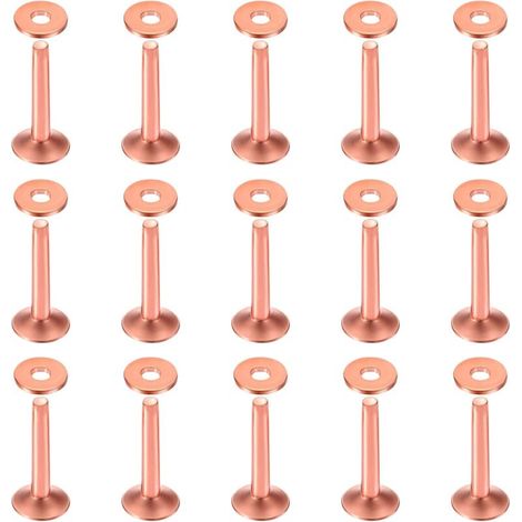 AMXCNOY Packung mit 50 Kupfernieten und -nieten, 10 × 3,3 × 19 mm, für Gürtel, Geldbörsen, Halsketten, Lederwaren und Bastelarbeiten (1/4)