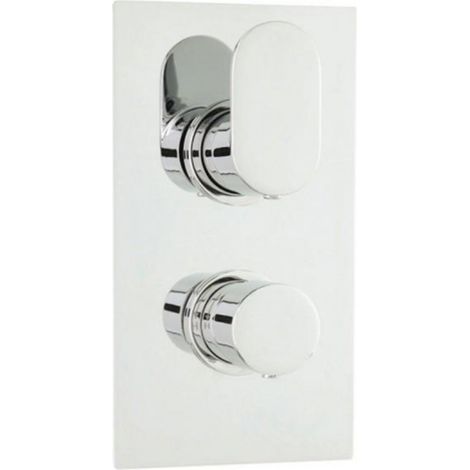 Hudson Reed Reign Concealed Shower Valve with Diverter Dual Handle - Chrome (1/5)