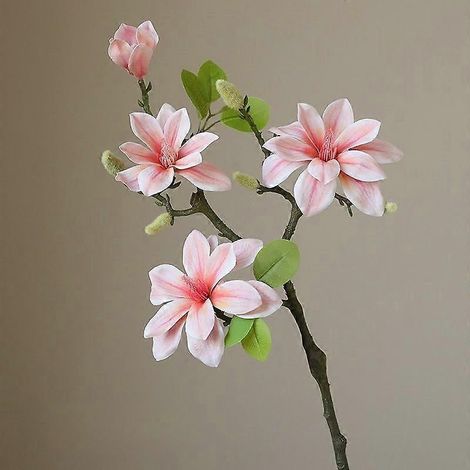 Orchidée de jade artificielle, grande taille, effet simulé, branche unique, décoration haut de gamme pour salon et maison.rose pâle (1/5)