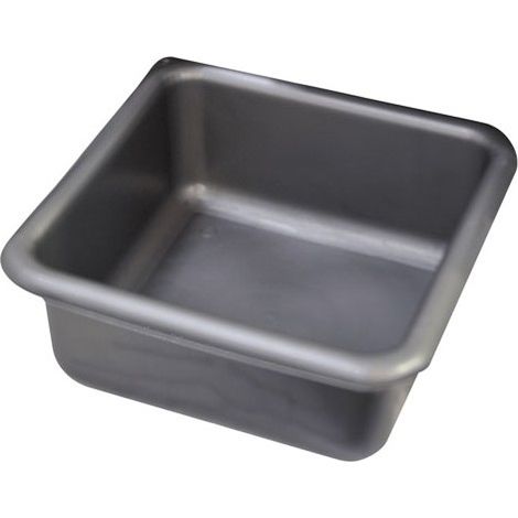 Cuvette carrée 29 cm 6,5 L – Polyéthylène basse densité – Préhension sous collerette – Empilable pour rangement facile – Aluminium Et Plastique