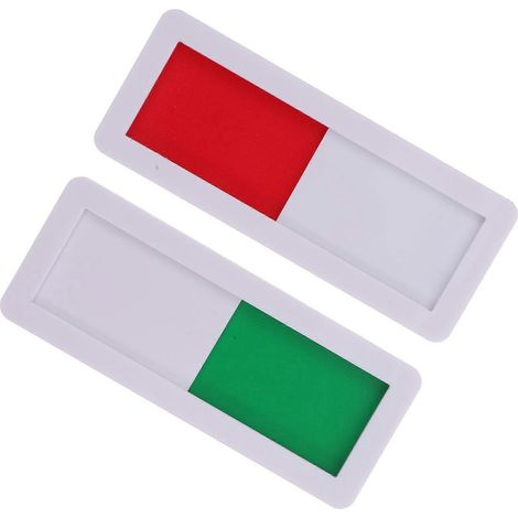 Panneau coulissant de porte pour préserver l'intimité, indicateur de porte coulissante en acrylique, lot de 10 (1/5)