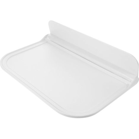 Étagère pliante murale en plastique pliable pour cuisine, salle de bain, bureau, planche de rangement simple, sans perçage 30 x 20 x 0,79 pouces (1/5)