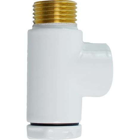 T Piece for Towel Rail radiator Heating Element Pipe Connector White