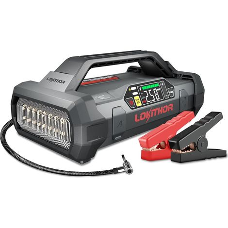JA300 Booster Batterie Voiture 1500A avec Compresseur à Air Portatif, Batterie Externe 12V pour Voiture, Essence Jusqu’à 7,0L et Diesel 4,5L, Gonfleur Pneus Voiture 150 PSI à Écran Numérique (1/5)