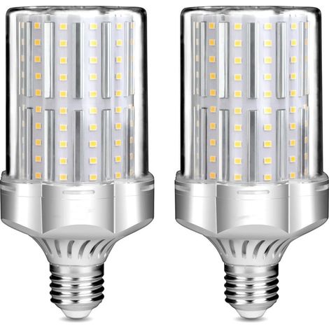 Ampoules LED 32W, équivalent 260W Ampoule Incandescente, 3600Lm, 3000K Blanc Chaud, Ampoules à E27 Vis Edison, 2 Pièces [Classe énergétique E] (1/4)