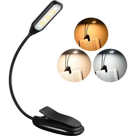 Reading light bookshelf, book light, 3 color temperature modes, night light (1/5)