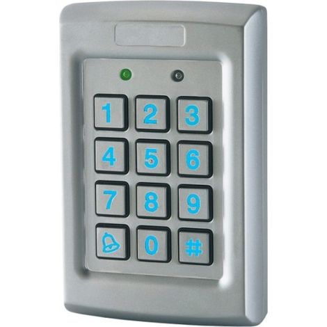 Clavier à code filaire rétro-éclairé en acier inox DIGYELITE- King Gates - 2 sorties - IP67, 12-24V AC/DC