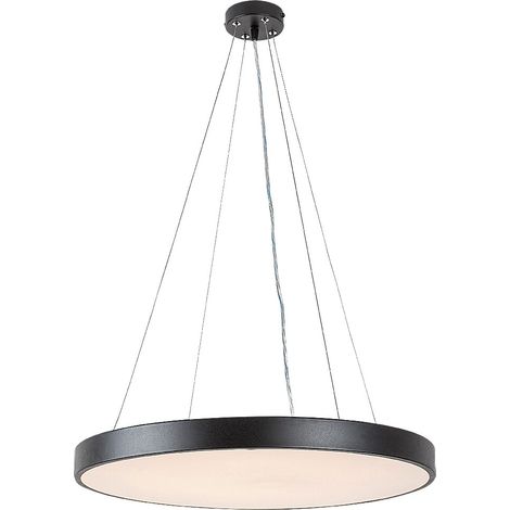 Plafoniera LED 60W dimmer telecomando Tesia Rabalux nera (1/5)