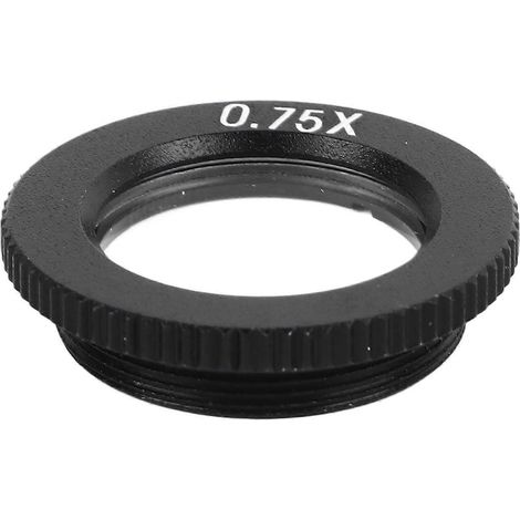 objectif optique, microscope monoculaire, lentille auxiliaire, grossissement réduit, lumière parallèle, objectif