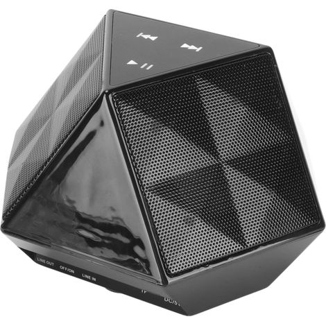 Enceinte Bluetooth sans fil D8 compatible Bluetooth 4.1, appels mains libres, fonction tactile rétroéclairée, design diamant. (1/4)