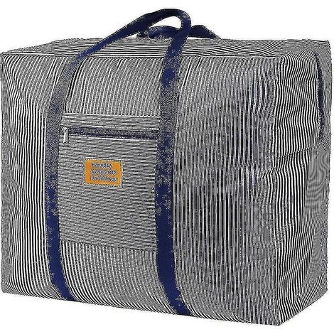 Aufbewahrungstaschen mit Reißverschluss, Bettbezugtasche, große Aufbewahrungstaschen für Kleidung, Bettwäsche, Decken, Bettdecken, Umzüge, aus hochwertigen, komfortablen Andblue-Stoffen (1/5)